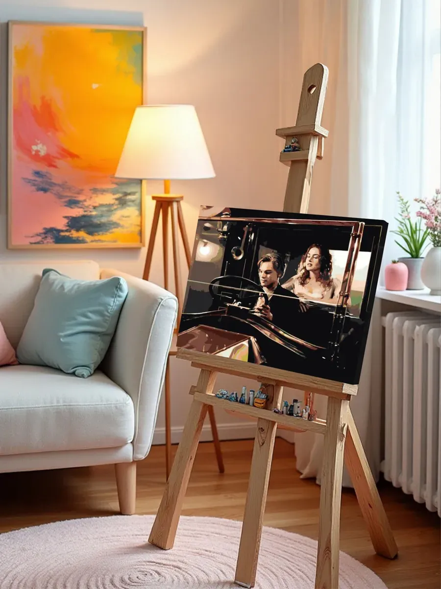 Картина по номерам «Титаник: Джек и Роза в машине» — картинка 10