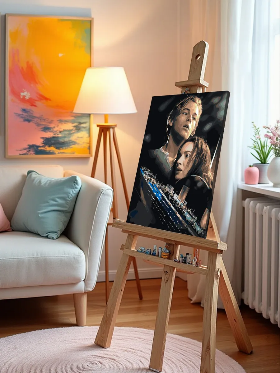 Картина по номерам «Титаник: Джек и Роза с кораблем 2» — картинка 10