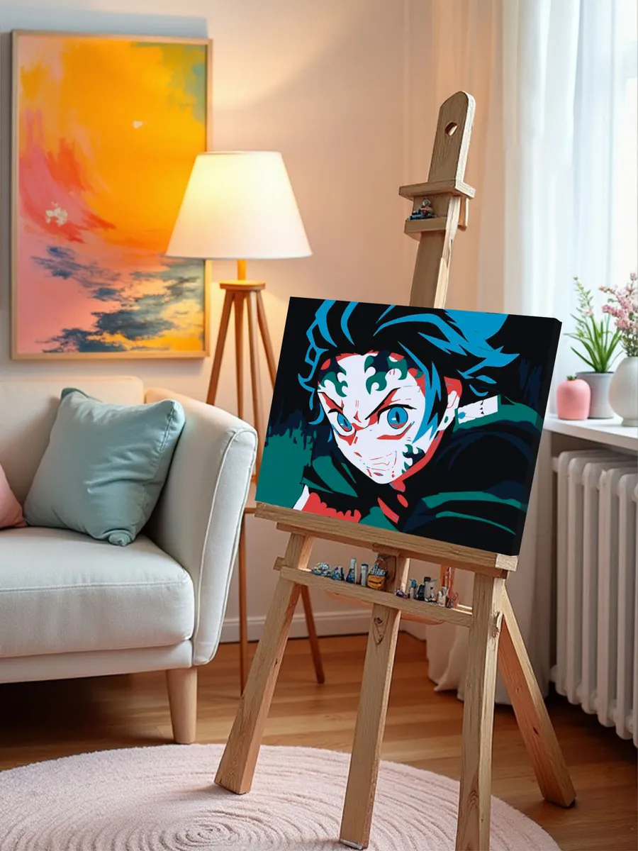 Картина по номерам «Клинок рассекающий демонов: Танджиро Камадо 5» — картинка 10