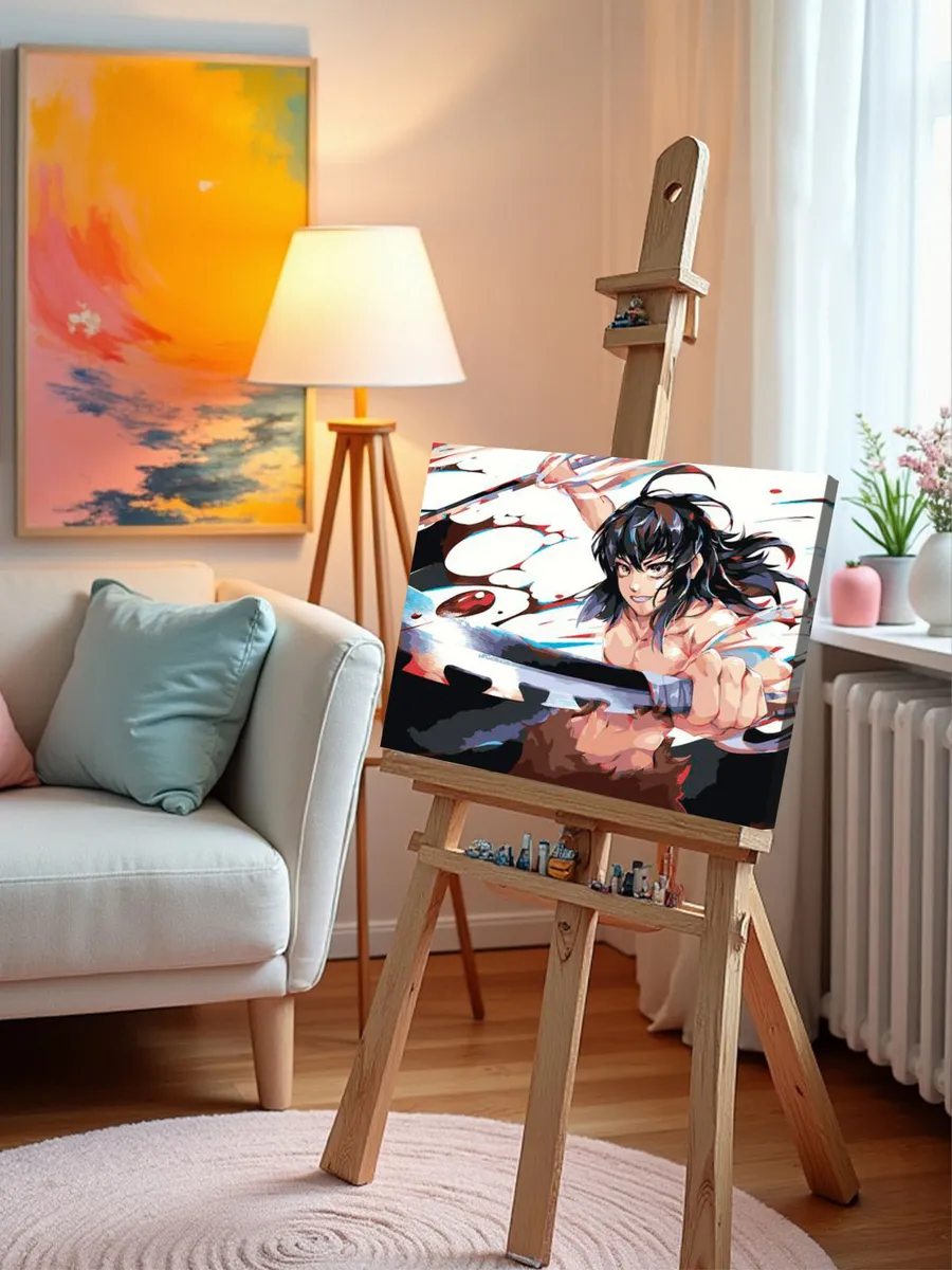 Картина по номерам «Клинок рассекающий демонов: Иноске Хашибира 3» — картинка 9