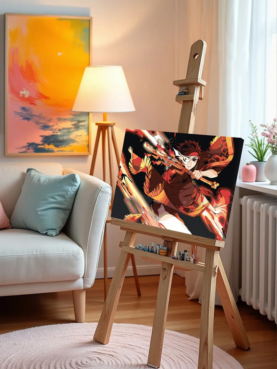 Картина по номерам «Клинок рассекающий демонов: Танджиро Камадо 8» — картинка 10