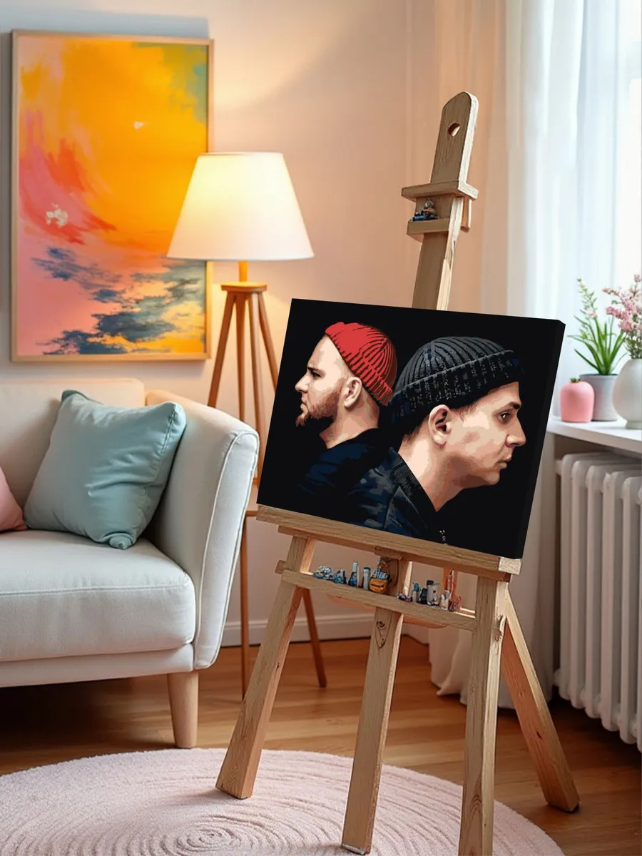 Картина по номерам «Рэп-группа Каспийский груз: Брутто и ВесЪ» — картинка 10