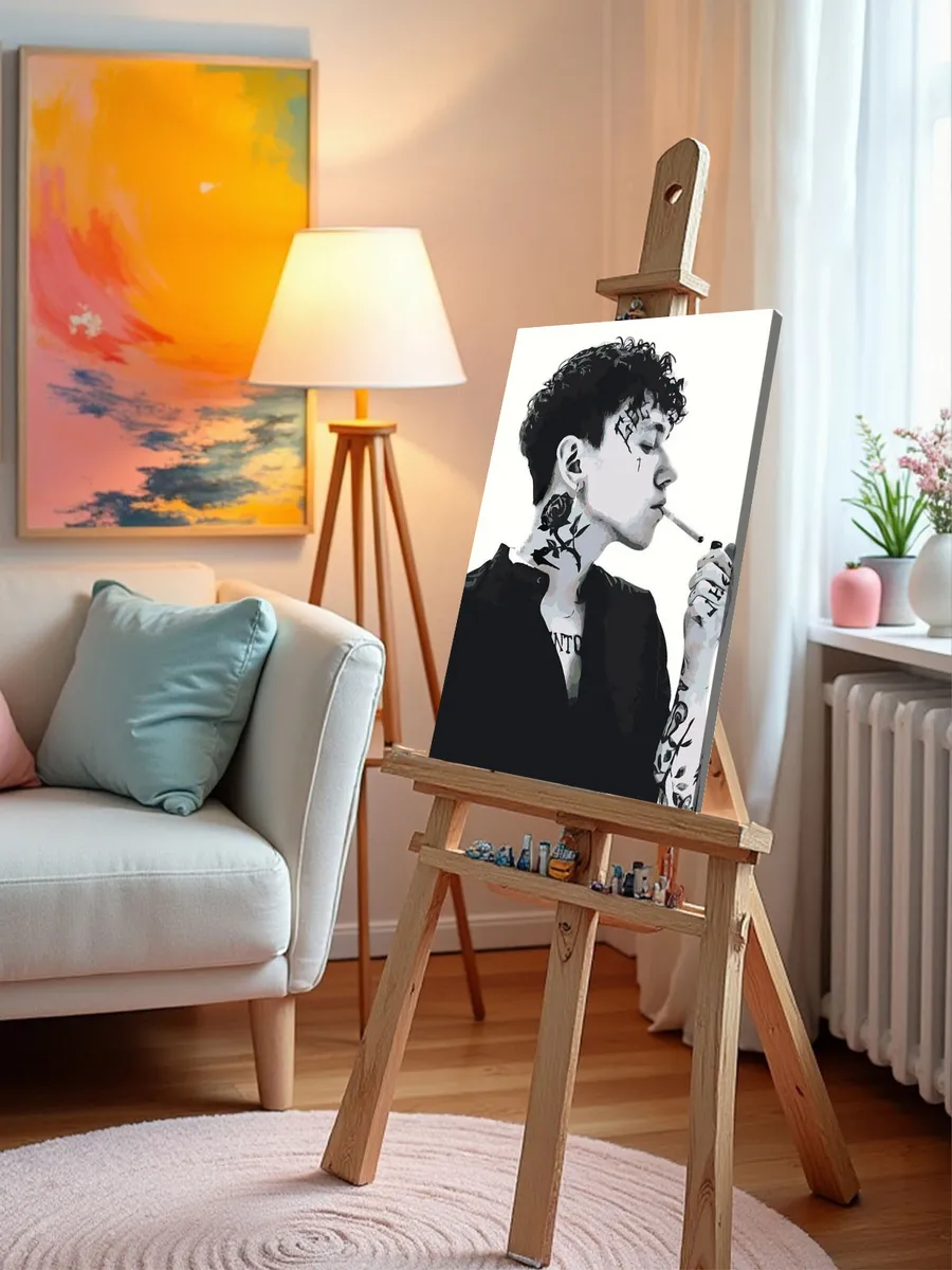 Картина по номерам «Три дня дождя: Глеб Викторов с сигаретой» — картинка 10