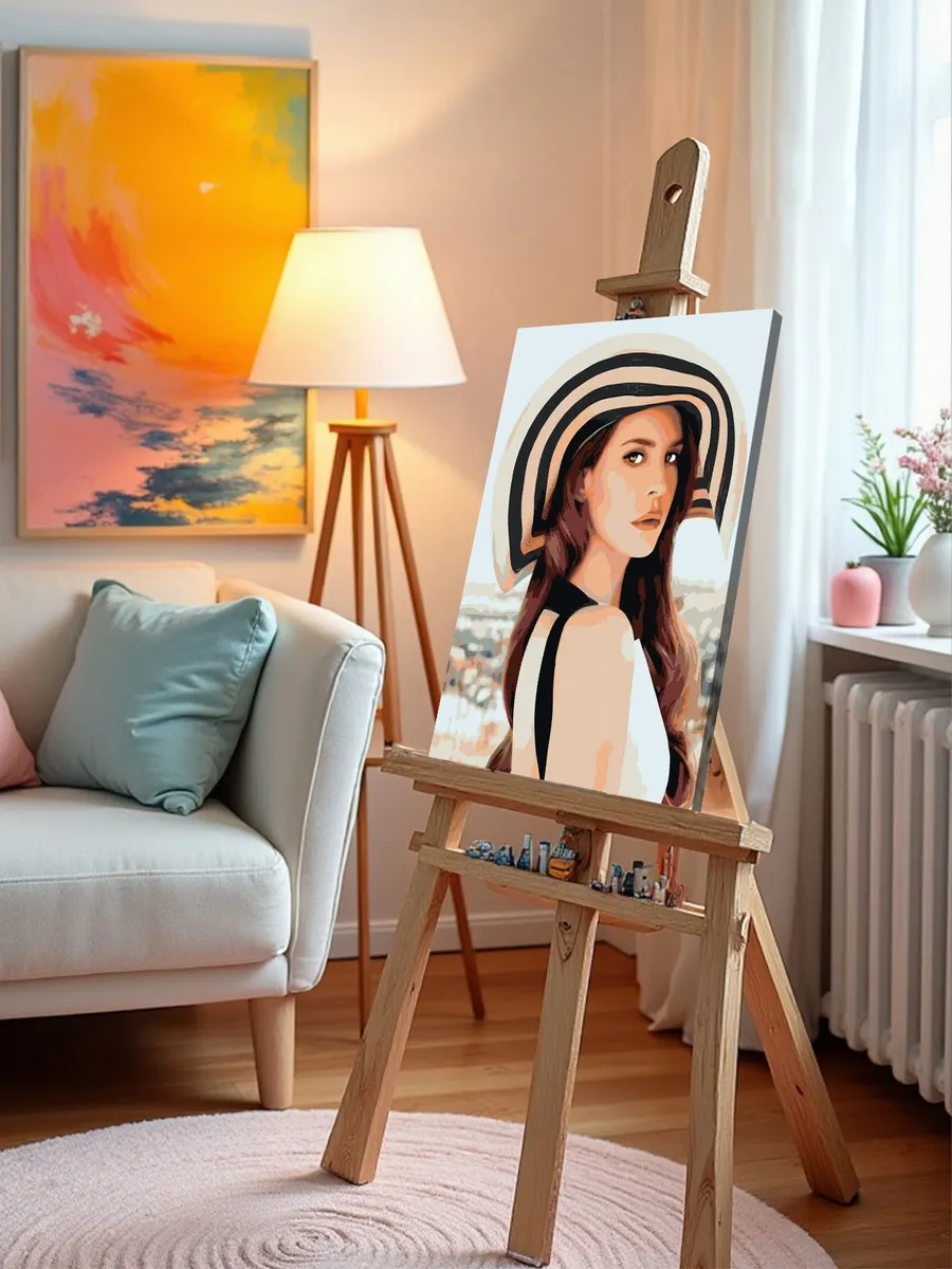 Картина по номерам «Lana Del Rey Лана Дель Рей: В шляпе 3» — картинка 10