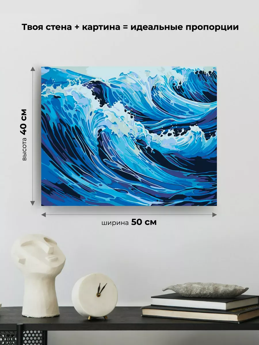Картина по номерам «Море: Живописные волны» — картинка 3