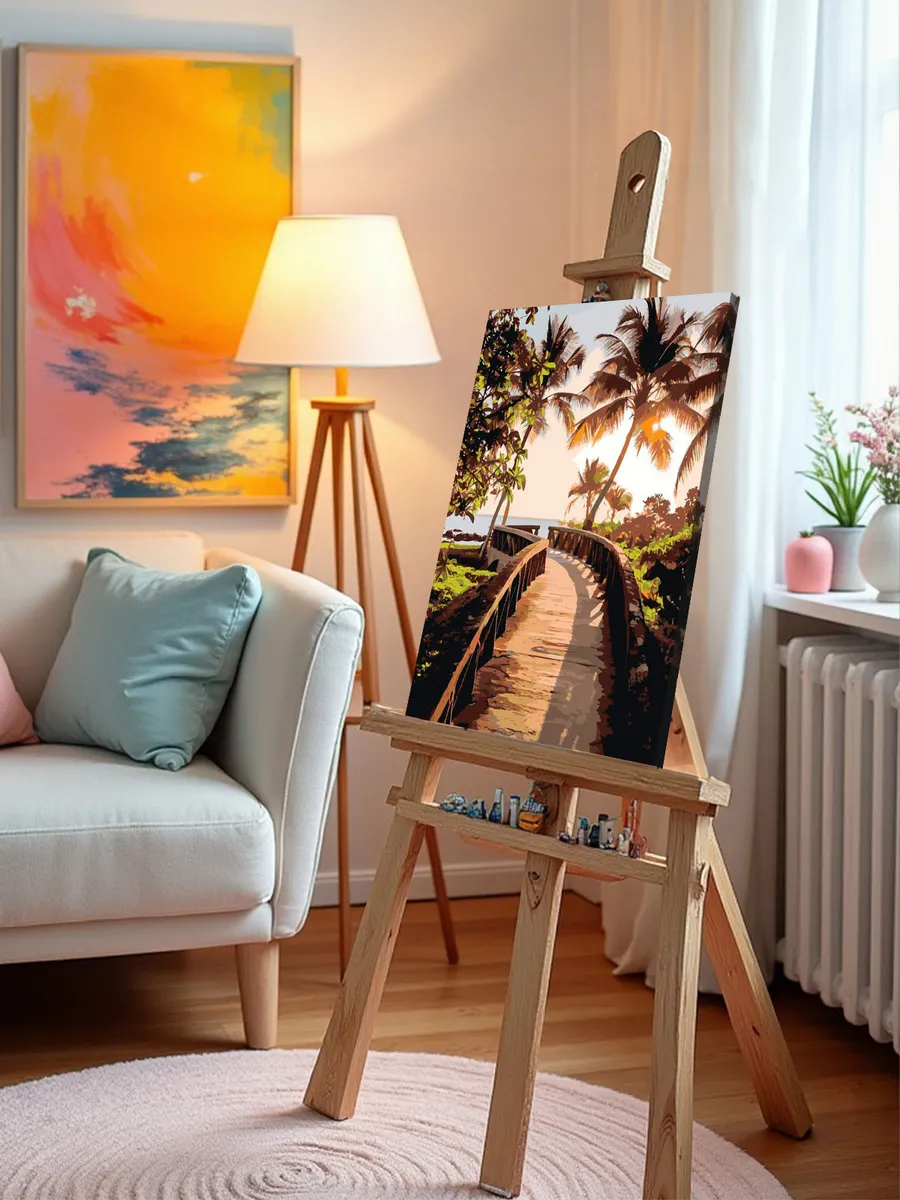 Картина по номерам «Море: Дорожка к тропическому пляжу 2» — картинка 10