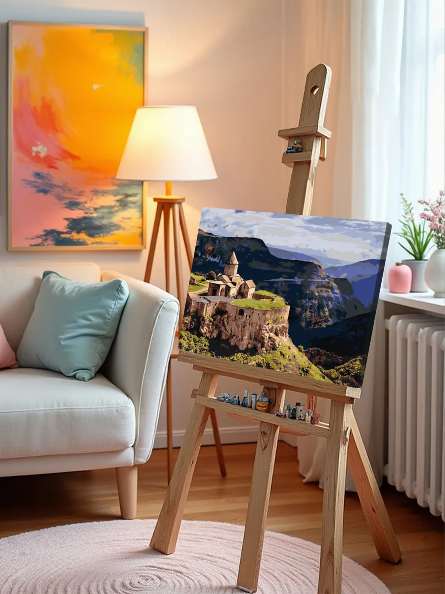 Картина по номерам «Армения: монастырь Татев в горах 2» — картинка 10