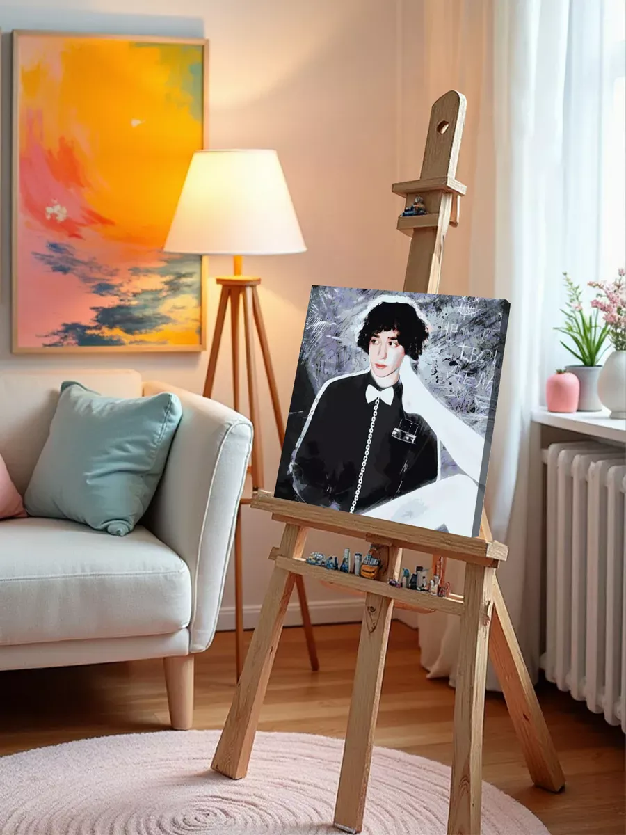 Картина по номерам «Вышел покурить: Юра Авангард Арт» — картинка 10