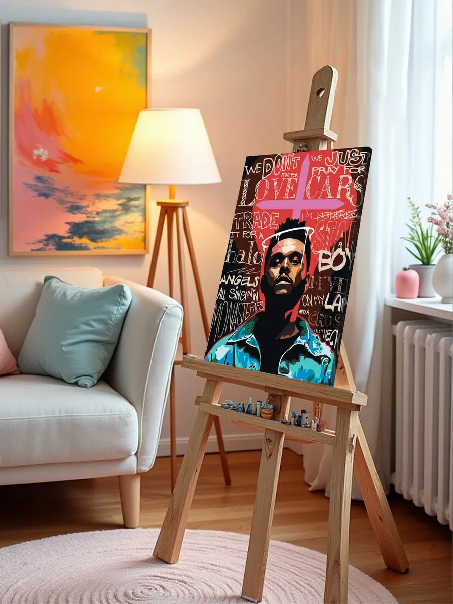 Картина по номерам «Музыкант The Weeknd Викенд Арт» — картинка 10
