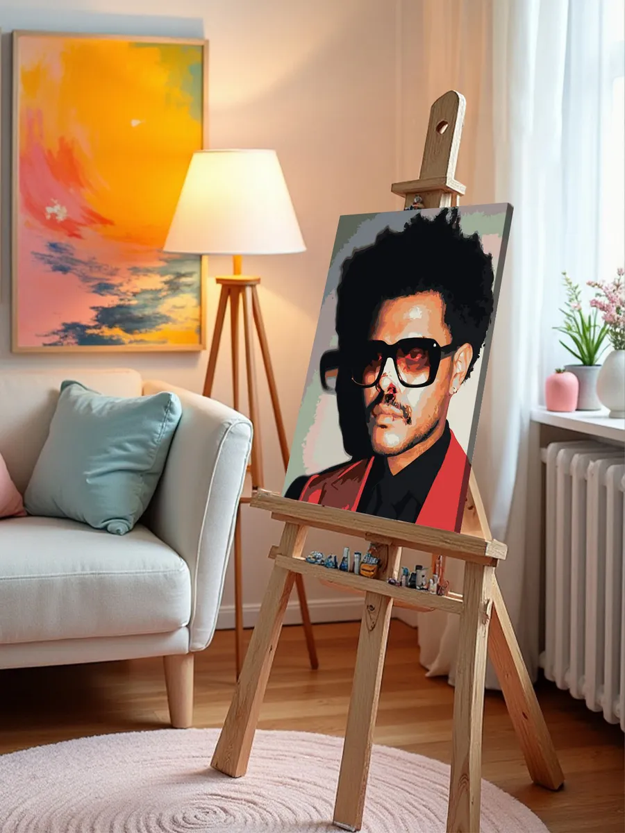 Картина по номерам «Музыкант The Weeknd Викенд 13» — картинка 10