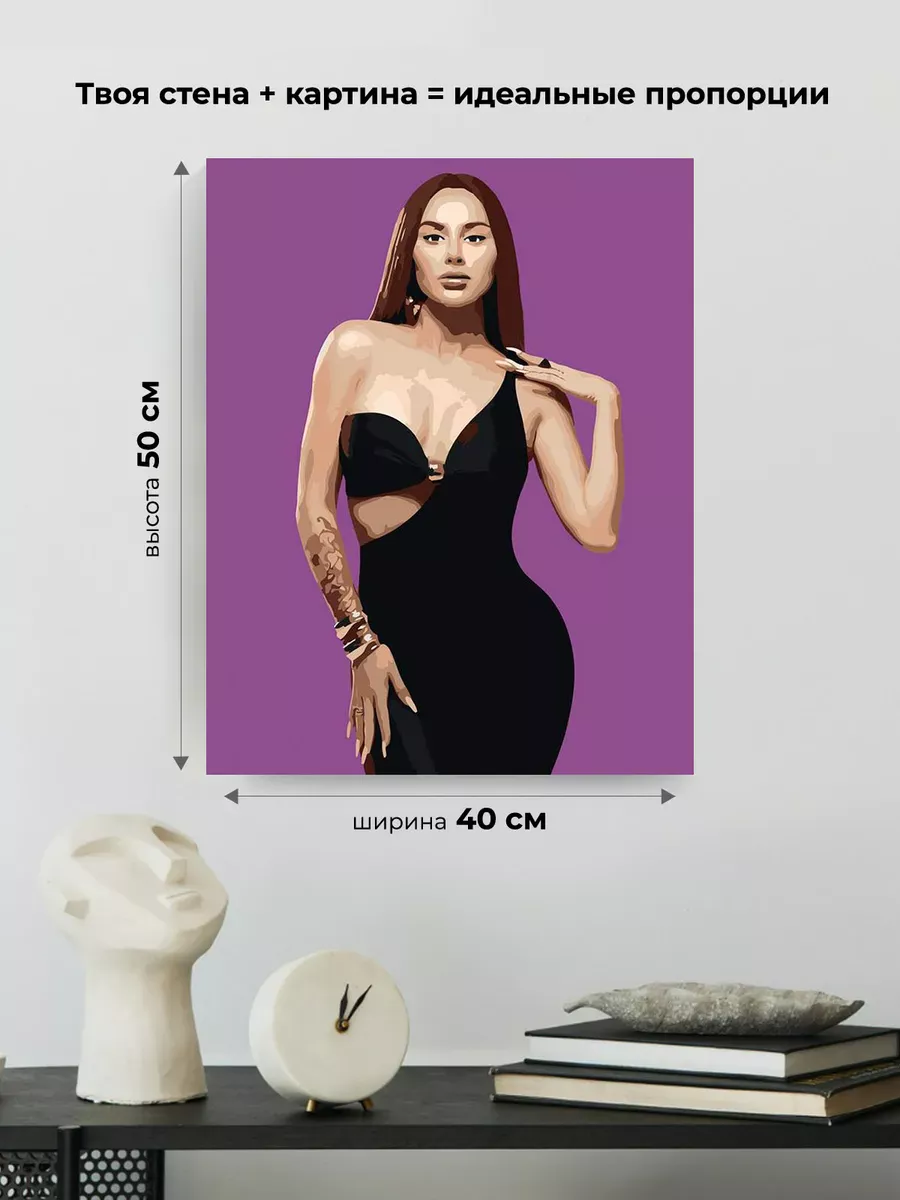 Картина по номерам «Российская певица Анна Асти Anna Asti» — картинка 3