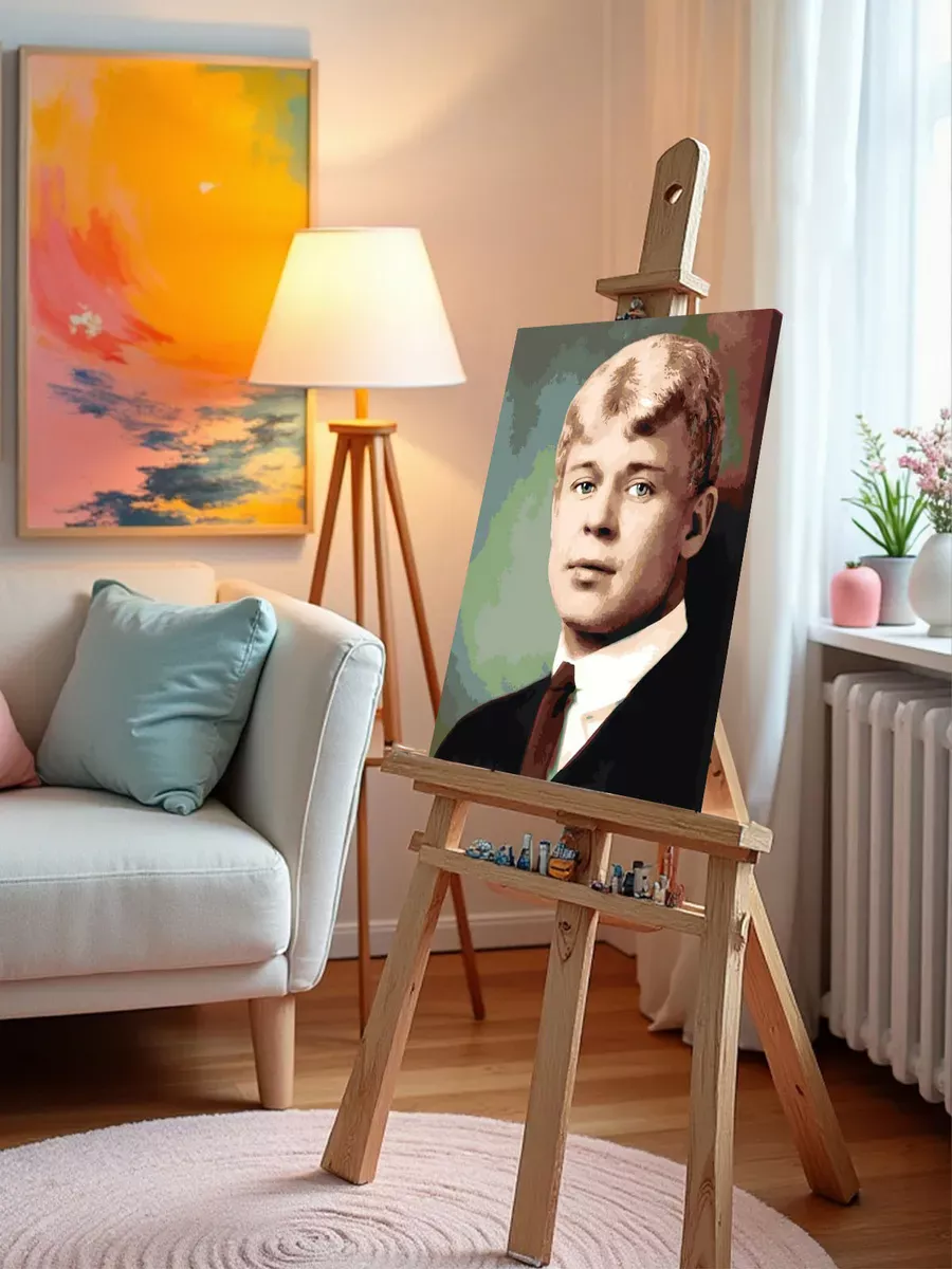 Картина по номерам «Поэт Сергей Есенин» — картинка 10
