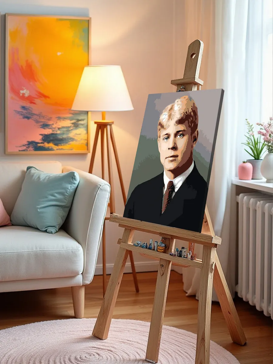 Картина по номерам «Поэт Сергей Есенин 3» — картинка 10