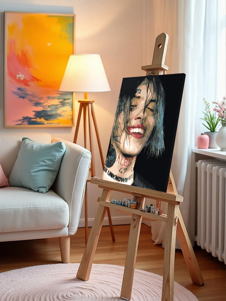 Картина по номерам «Рок и рэп музыкант Джизус DZHIZUS» — картинка 10