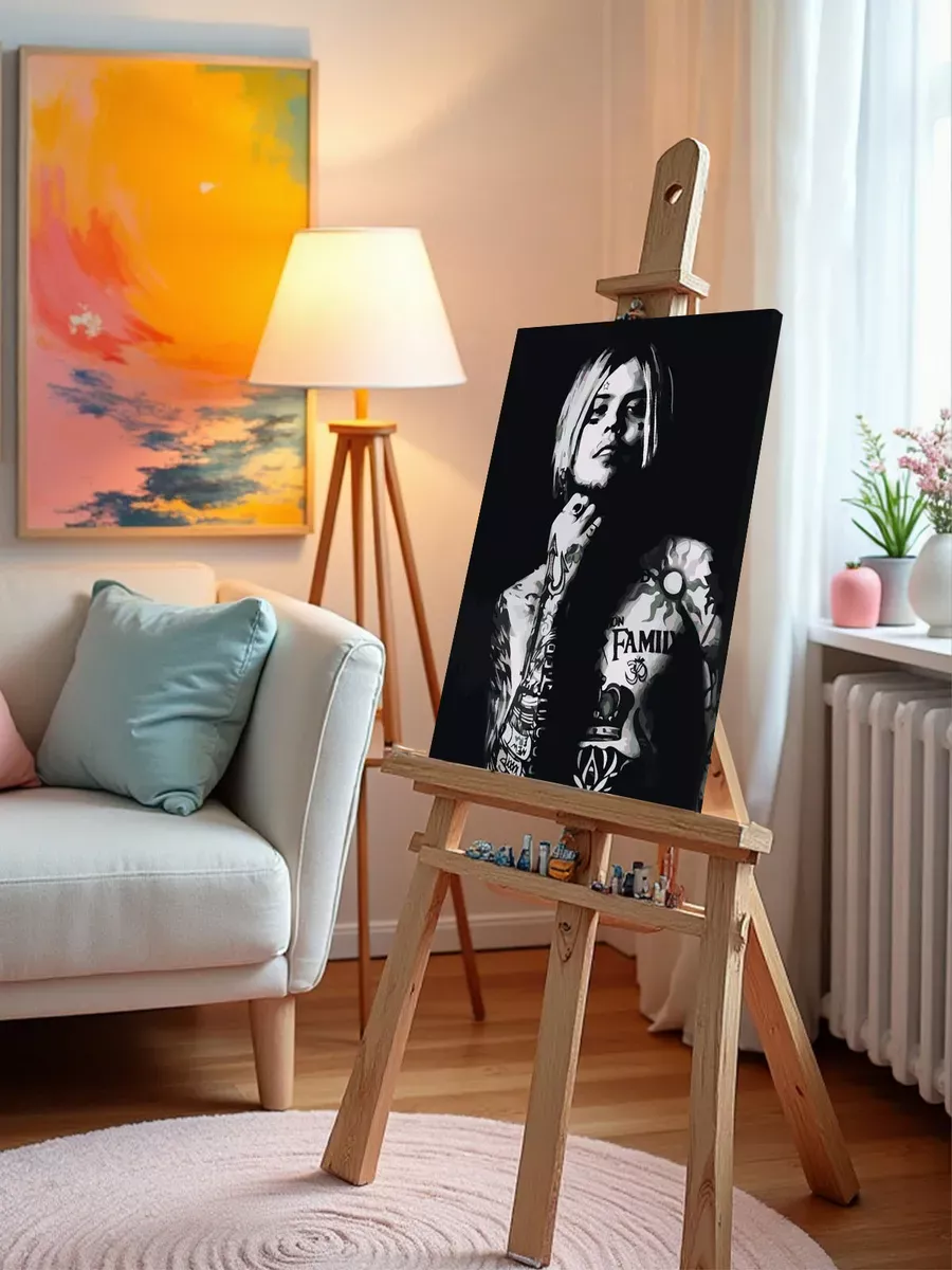 Картина по номерам «Рок и рэп музыкант Джизус DZHIZUS 4» — картинка 9