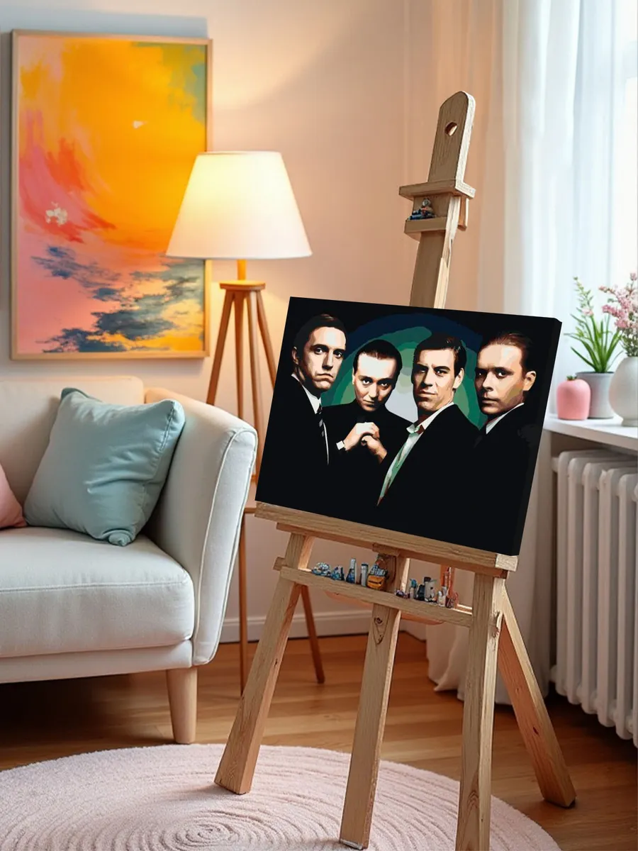 Картина по номерам «Бригада: Белый, Кос, Пчёла и Фил» — картинка 10