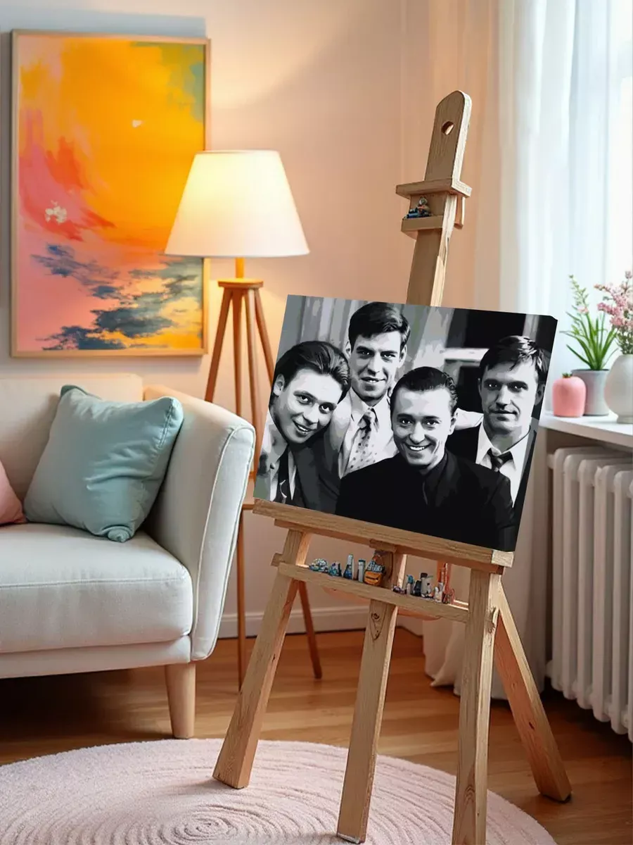 Картина по номерам «Бригада: Белый, Кос, Пчёла и Фил 2» — картинка 9