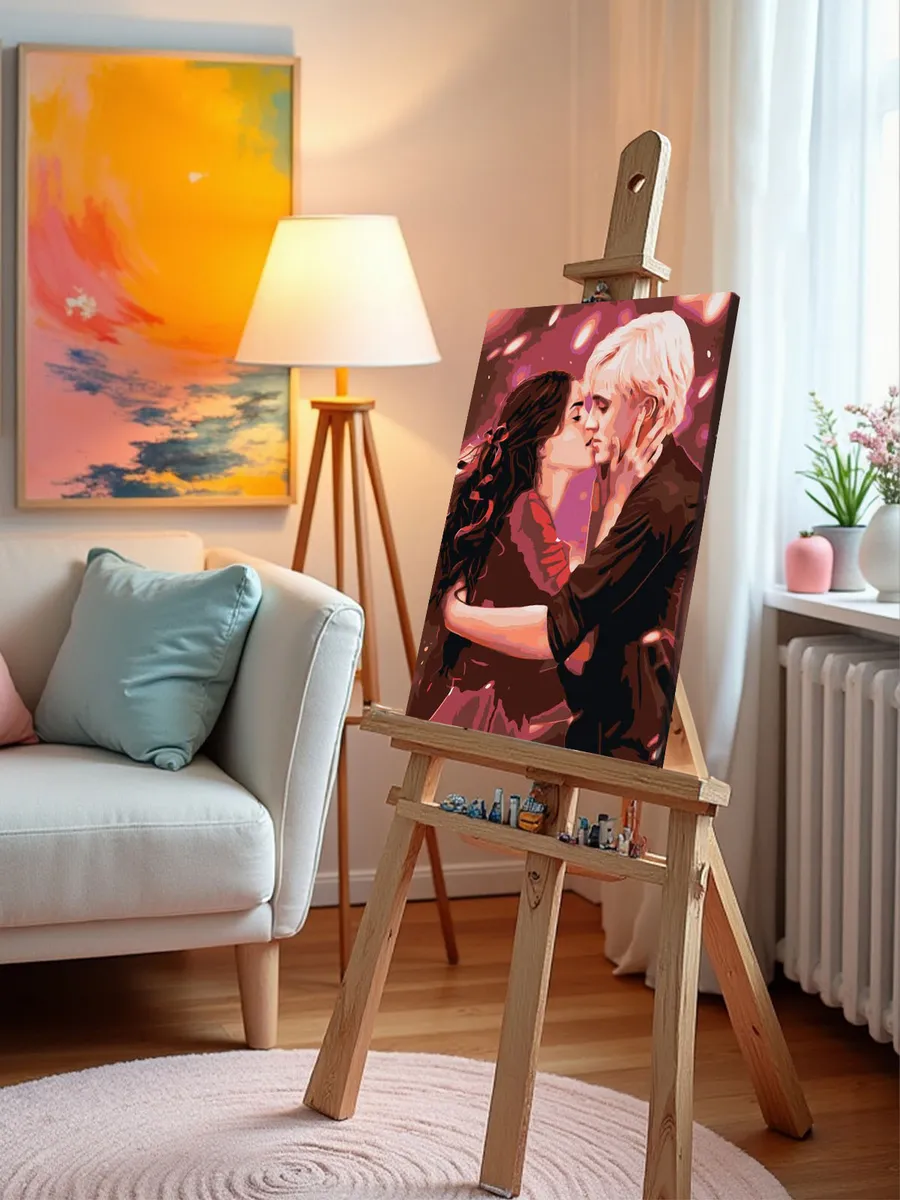 Картина по номерам «Гарри Поттер: Драмиона - Драко Малфой и Гермиона» — картинка 10