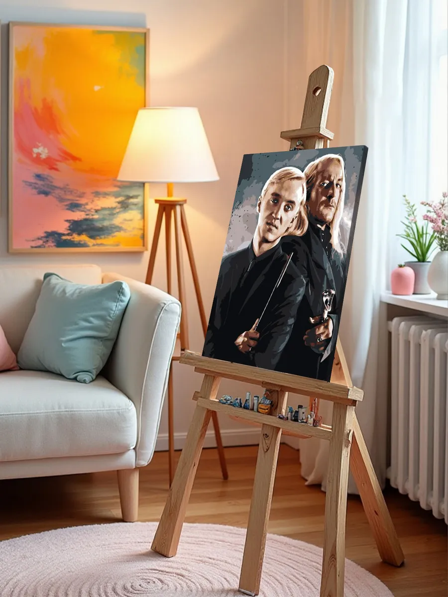 Картина по номерам «Гарри Поттер: Драко и Люциус Малфой» — картинка 10