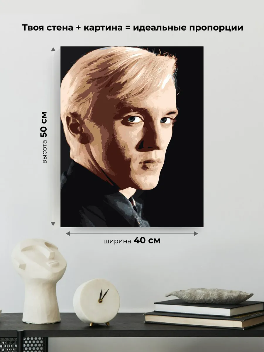 Картина по номерам «Гарри Поттер: Драко Малфой 6» — картинка 3