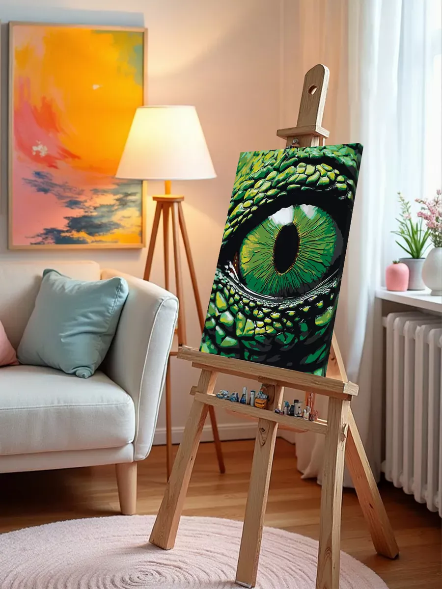 Картина по номерам «Глаз зеленого дракона» — картинка 10