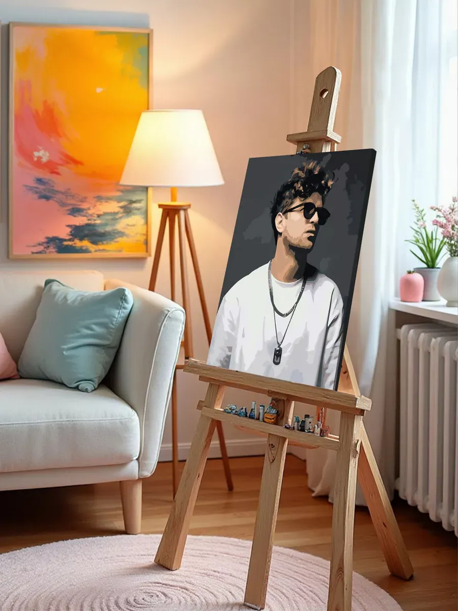 Картина по номерам «Рэпер ЛСП LSP: Олег портрет 3» — картинка 10