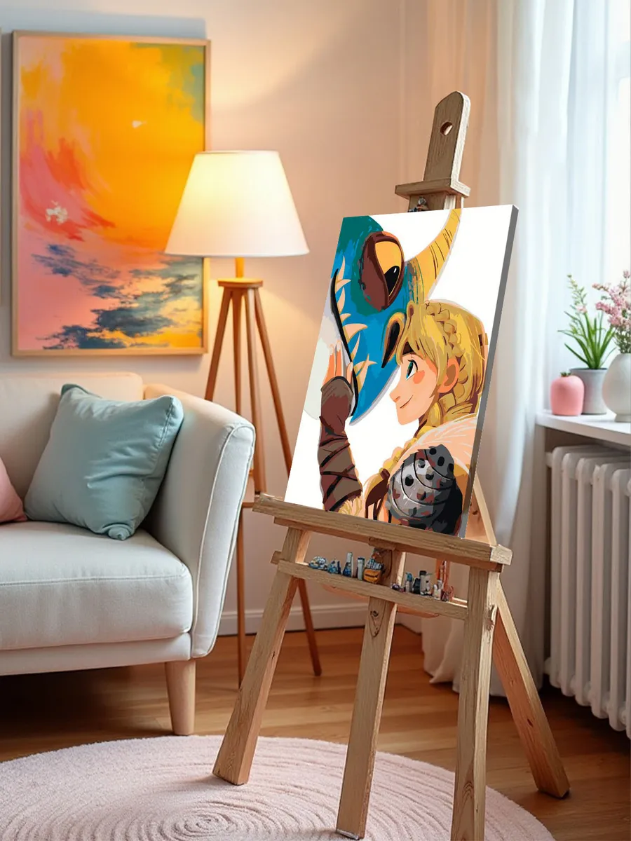 Картина по номерам «Арт дракона Злобного Змеевика Громгильда 4» — картинка 9