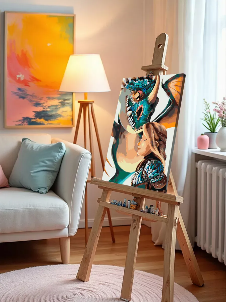 Картина по номерам «Арт дракона Злобного Змеевика Громгильда 5» — картинка 9