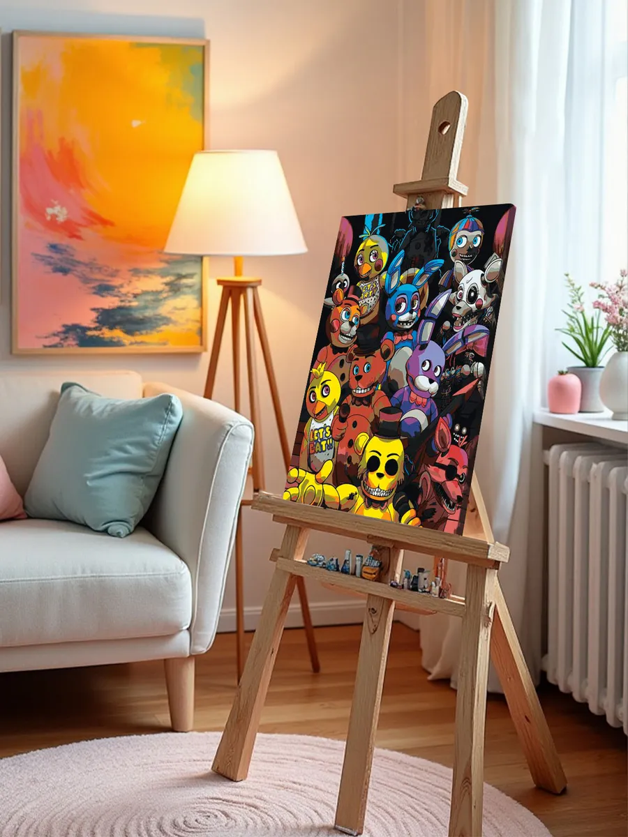 Картина по номерам «Фнаф Five nights at Freddy's Аниматроники» — картинка 10