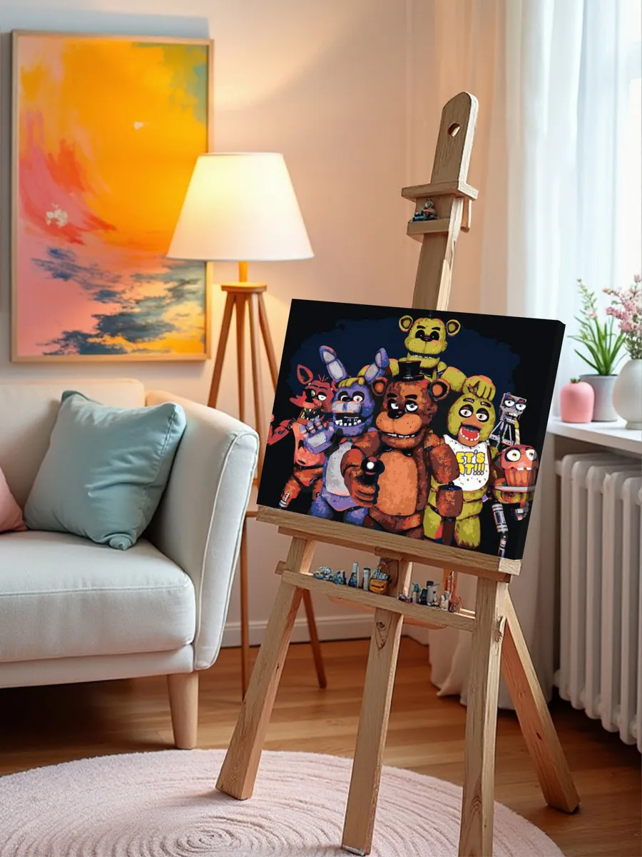 Картина по номерам «Фнаф Freddy's Аниматроники 2» — картинка 10