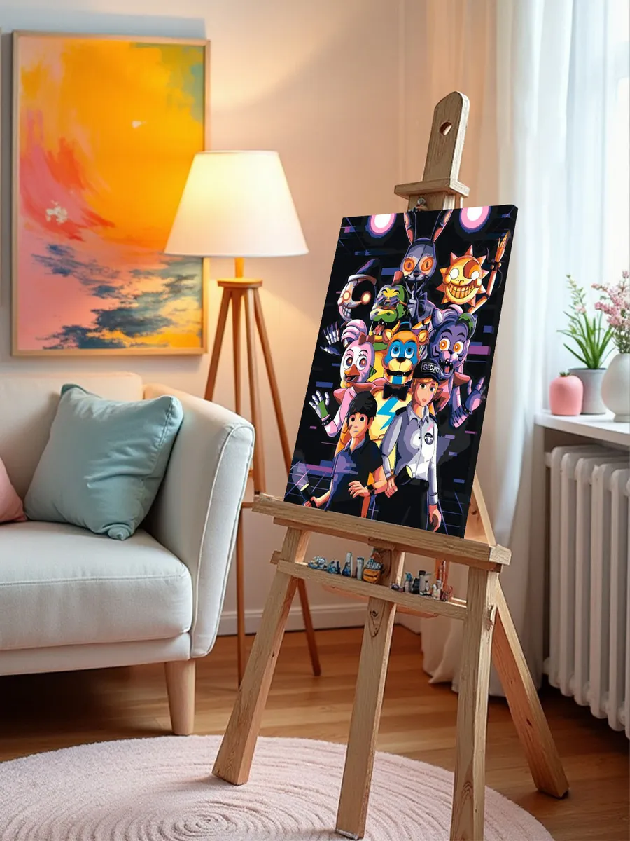 Картина по номерам «Фнаф Freddy's Аниматроники 3» — картинка 10