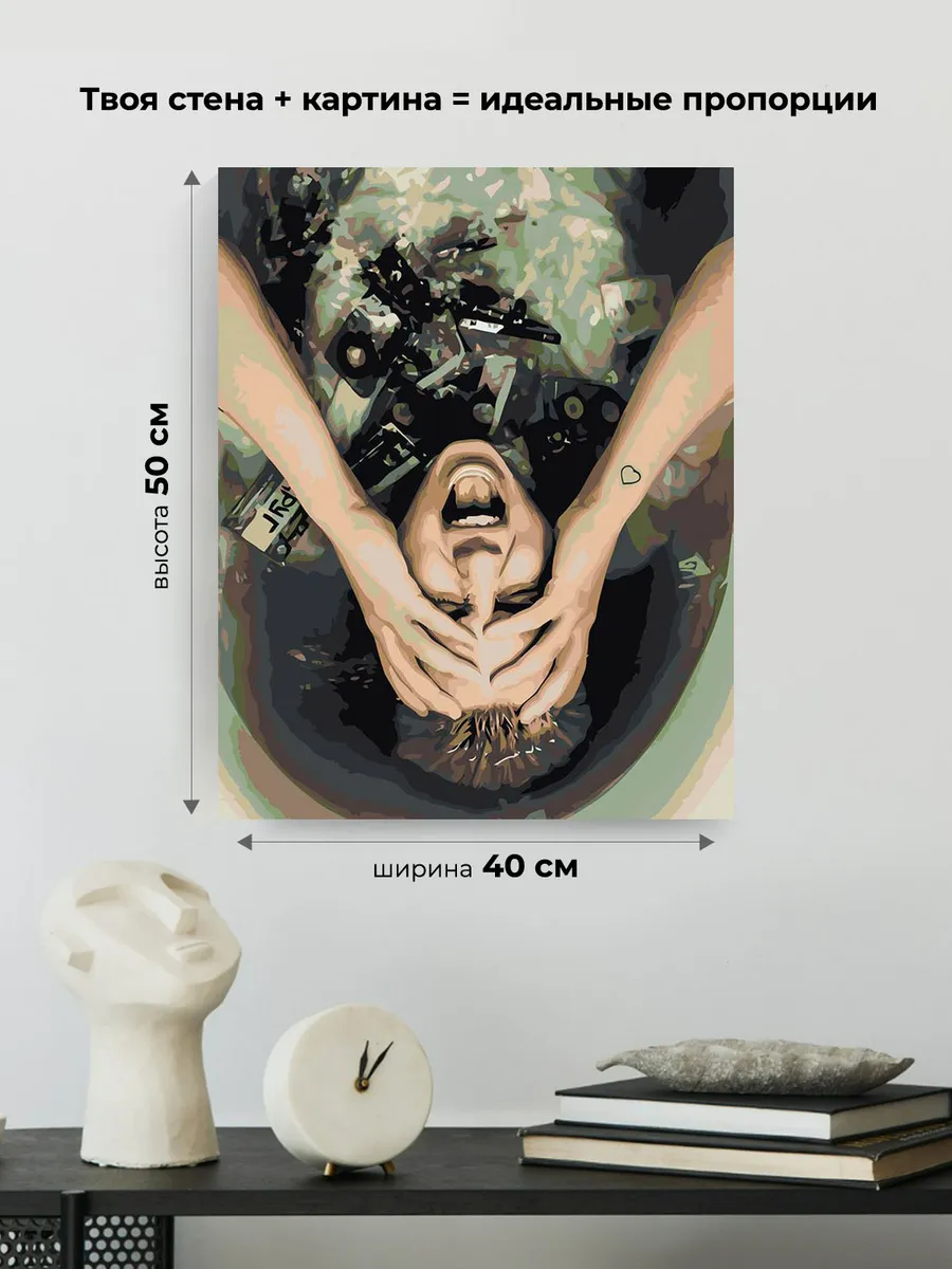 Картина по номерам «Поп-рок музыкант 13 тринадцать карат» — картинка 3