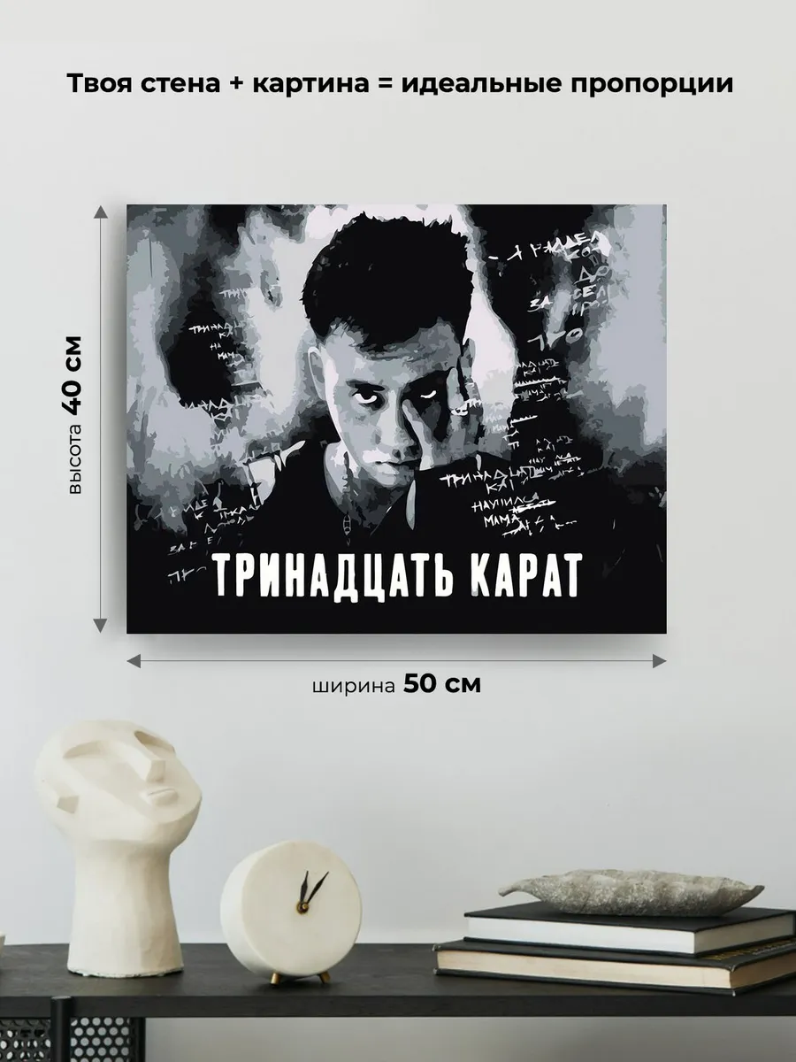 Картина по номерам «Поп-рок музыкант 13 тринадцать карат 4» — картинка 3