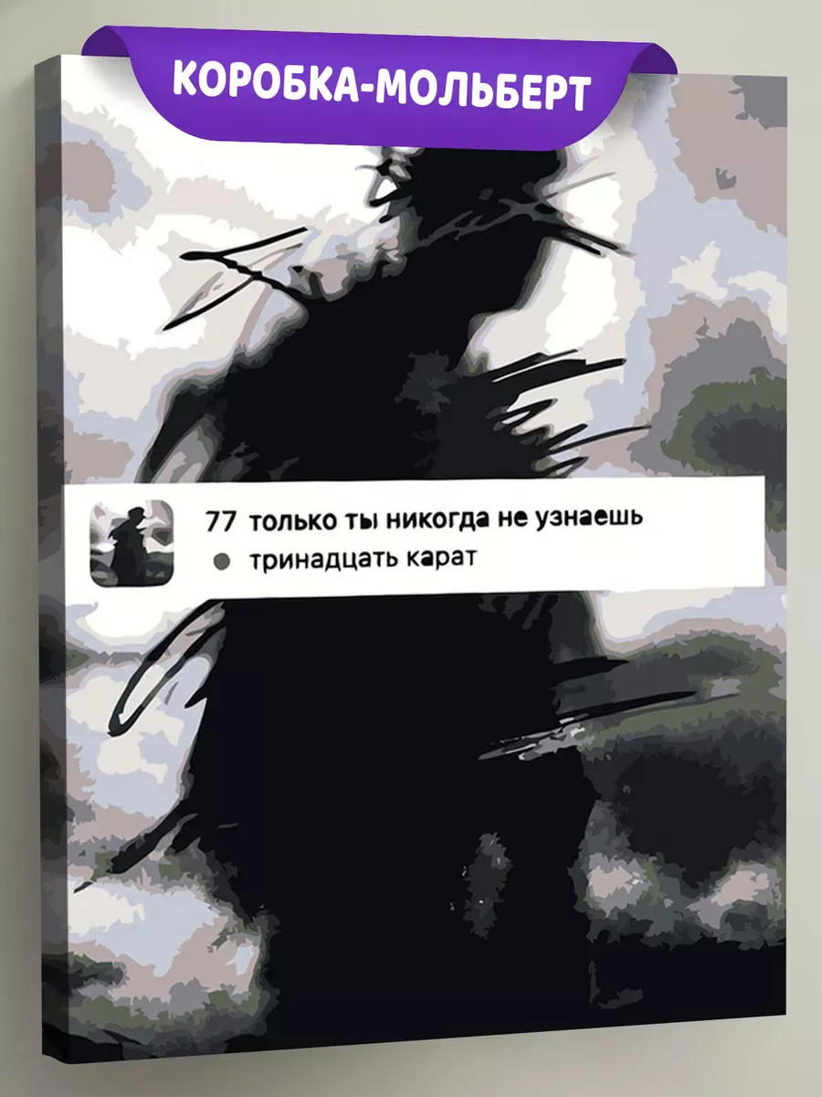 Картина по номерам «Поп-рок музыкант 13 тринадцать карат 7»