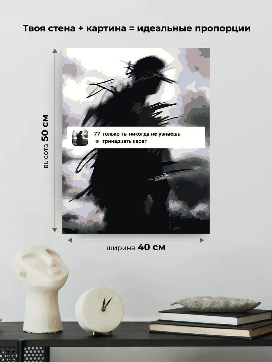 Картина по номерам «Поп-рок музыкант 13 тринадцать карат 7» — картинка 3