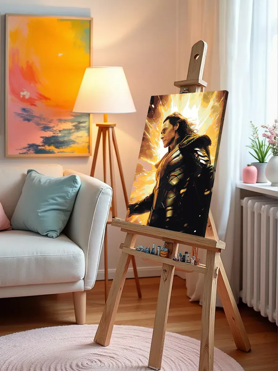 Картина по номерам «Марвел Marvel: Бог обмана Локи 7» — картинка 10