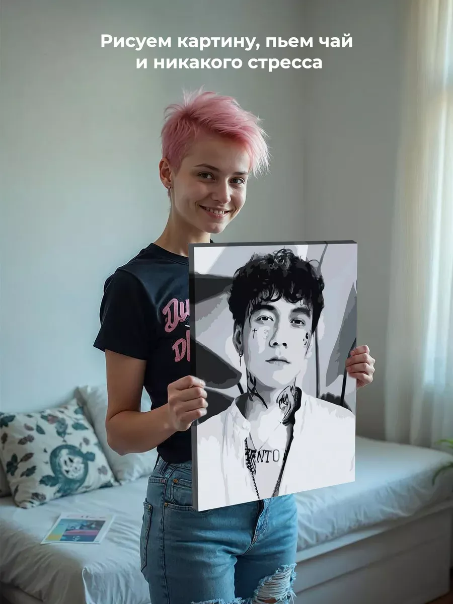 Картина по номерам «Три дня дождя: Глеб Викторов монохром 5» — картинка 6