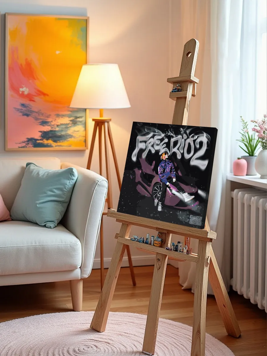 Картина по номерам «OG buda ОГ буда рэпер: FREERIO 2 40х40» — картинка 9