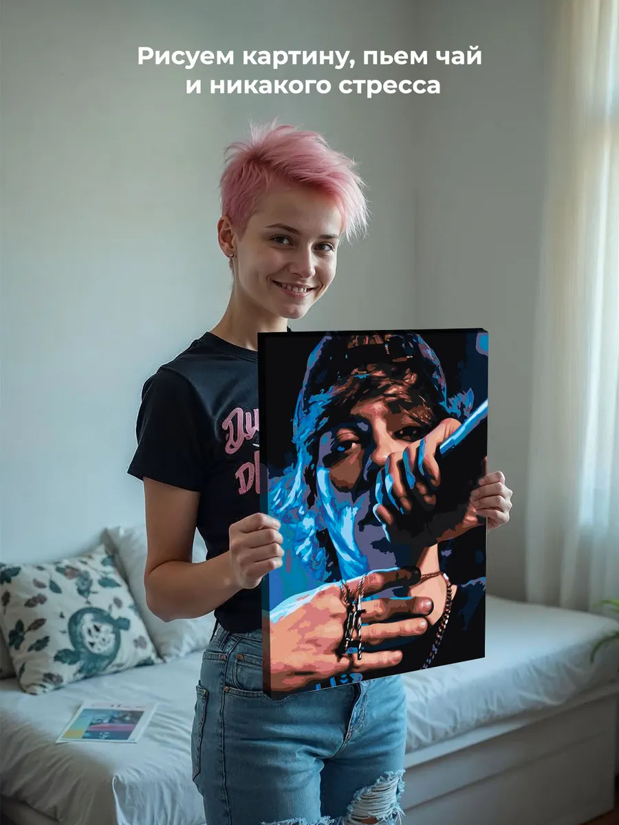 Картина по номерам «OG buda ОГ буда рэпер: На сцене 40х50» — картинка 6