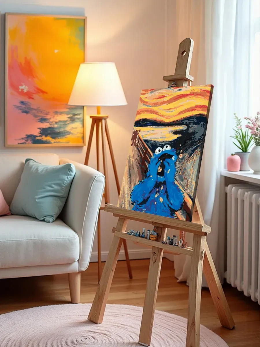 Картина по номерам «Крик Мунка: Улица Сезам Коржик 40х50» — картинка 10