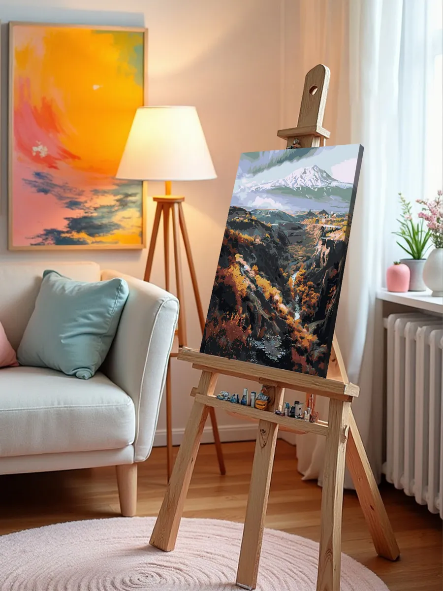 Картина по номерам «Армения: ущелье в горах, осень 40x50» — картинка 10