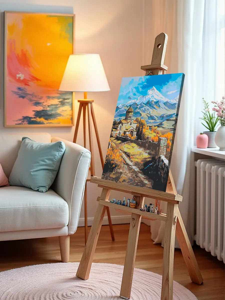 Картина по номерам «Армения: монастырь и гора Арарат 40x50» — картинка 10