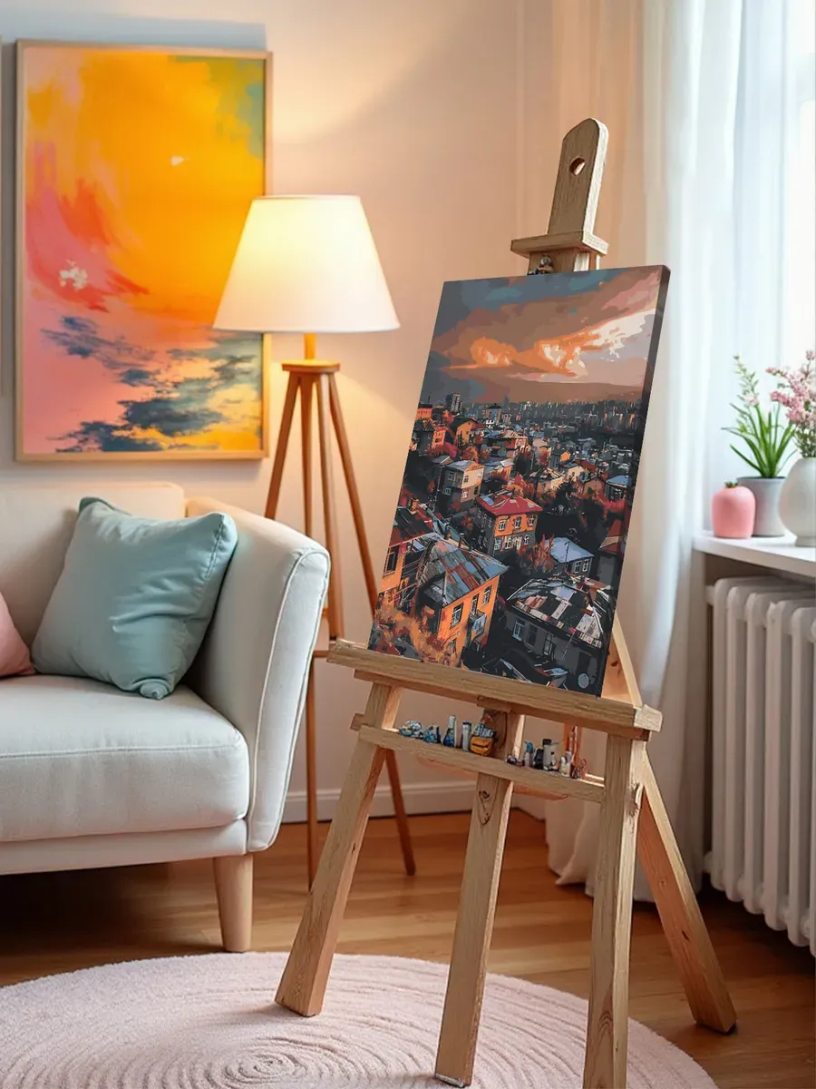 Картина по номерам «Армения: вечерний город Ереван 40x50» — картинка 9