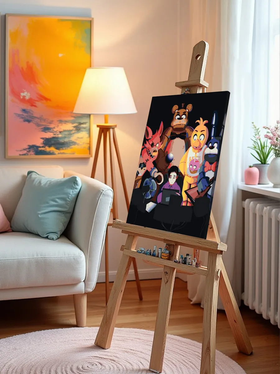 Картина по номерам «Фнаф Five nights at Freddy's Аниматроники» — картинка 10