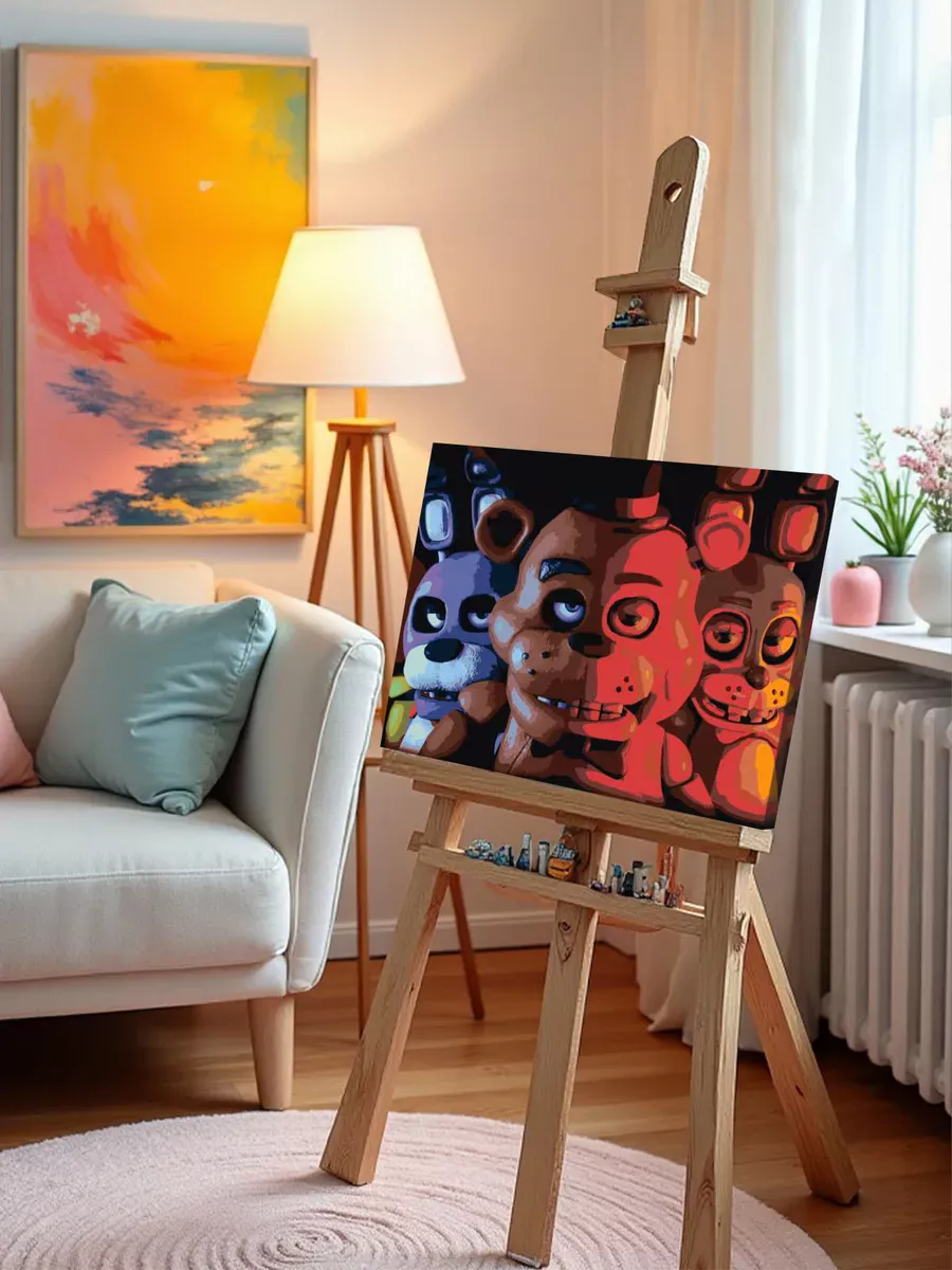 Картина по номерам «Фнаф Five nights at Freddy's Аниматроники» — картинка 10