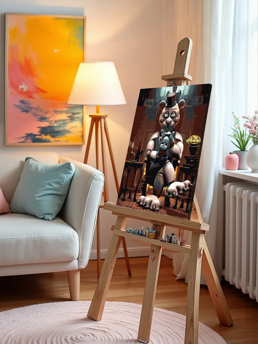 Картина по номерам «Фнаф Freddy's Фантайм Фредди 40x50» — картинка 10