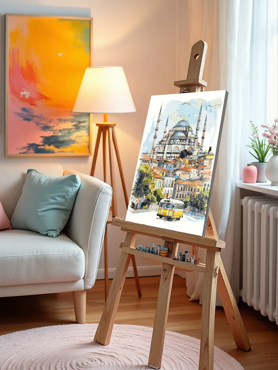 Картина по номерам «Город Стамбул, Турция: мечеть 40x50» — картинка 9