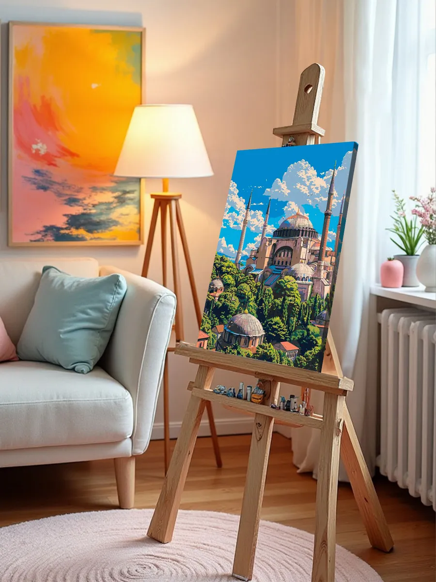 Картина по номерам «Город Стамбул, Турция: мечеть, религия» — картинка 10