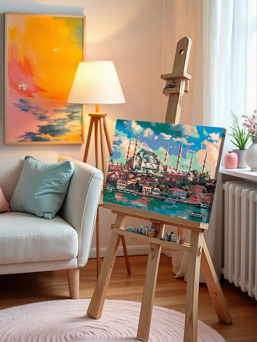 Картина по номерам «Город Стамбул, Турция: мечеть 40x50» — картинка 9