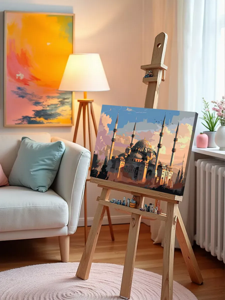 Картина по номерам «Город Стамбул, Турция: мечеть, религия» — картинка 9